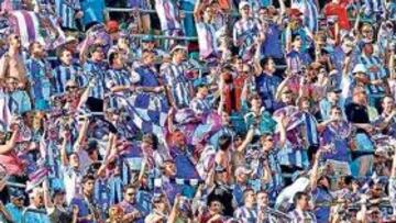 <b>APOYO AL CLUB. </b>La afición del Valladolid comprende que es necesario rejuvenecer el equipo.