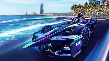 Cartel promocional de la Fórmula E en Yeda.