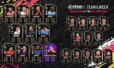 TOTW 15 de FIFA 20 con Neymar Jr, Luis Suárez y Roberto Firmino ya disponible