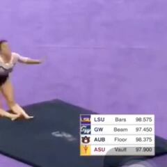 Gymnast Samantha Cerio suffers horrific injury