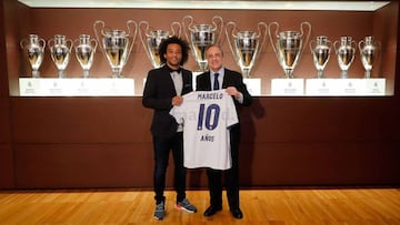 Los regalos del club a Marcelo por sus diez años de blanco