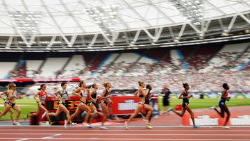 Imagen del Estadio Olímpico de Londres durante la carrera de los 3.000 metros femeninos de la Diamond League de 2019.