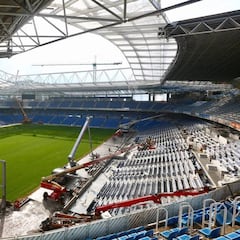 Los estadios afectados por las obras en Primera y Segunda