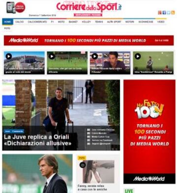 Portadas de la prensa extranjera