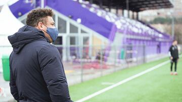 Ronaldo Nazario estuvo presente hoy en los Anexos del Real Valladolid.