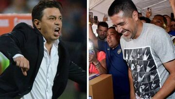 Riquelme vs Gallardo: choque de máximos ídolos en Boca y River