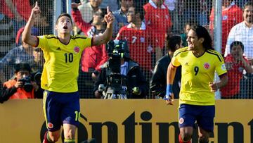 James Rodr&iacute;guez y Falcao Garc&iacute;a. 