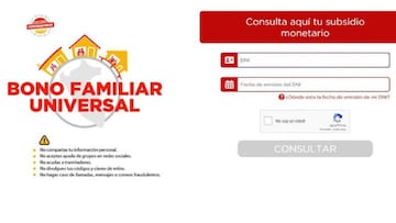 Bono Familiar Universal y 600 soles: link y cómo ver con DNI quién puede cobrarlo el 8 de marzo