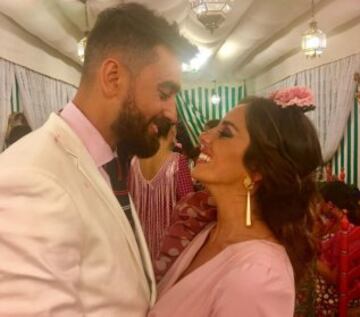 Anabel Pantoja con su pareja