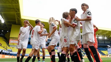 El Sevilla, campeón de la Liga Futures en 2024.