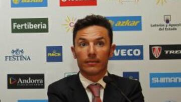 Purito Rodriguez durante la presentación de la Vuelta Ciclista España 2013.