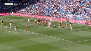 Estremeció a todo el Bernabéu: Courtois rozó el gol con un remate en el último minuto