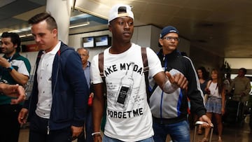 Marlos Moreno, a su llegada a A Coruña.