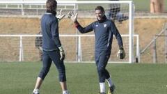 Palop sigue entrenado al margen, pero llegará al partido