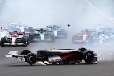 Checo Pérez dio cátedra en Silverstone para conseguir su sexto podio del año