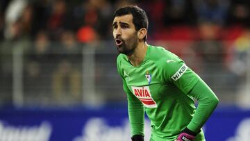 El guardameta espa&ntilde;ol, Asier Riesgo, durante un partido.