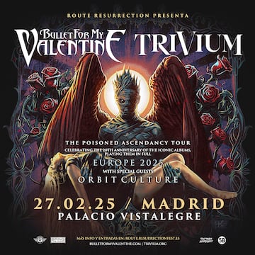 Bullet for My Valentine y Trivium en el Palacio de Vistalegre (Madrid)