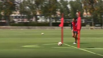 Colo Colo mostró los grandes remates y atajadas de su práctica