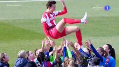 Emoción pura: Torrecilla vuelve y las rivales así lo festejan