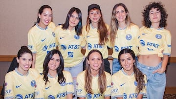 Famosas se reúnen con el equipo femenil de América