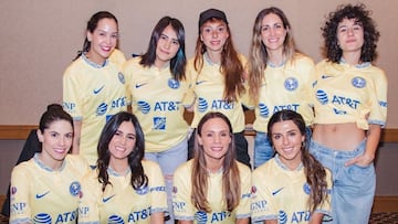 Famosas se reúnen con el equipo femenil de América 