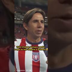 Así vivió el ‘Tilón’ Chávez el debut de su hijo Mateo con las Chivas