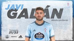 Anuncio del fichaje de Javi Gal&aacute;n por el Celta.