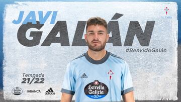 Anuncio del fichaje de Javi Galán por el Celta.