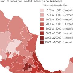 Mapa y casos de coronavirus en México por estados hoy 7 de junio