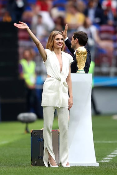 Natalia Vodiánova, la diva rusa que custodió la Copa del Mundo