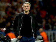 Luis Enrique elogia a Luis Díaz tras su partido de Champions