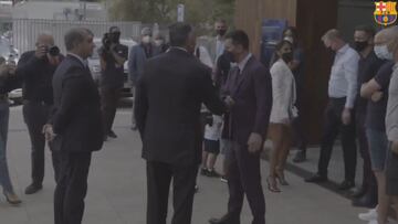 La escena de Messi con Laporta que deja a los culés helados