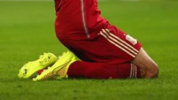 Busquets se lamenta tras la derrota ante Chile.