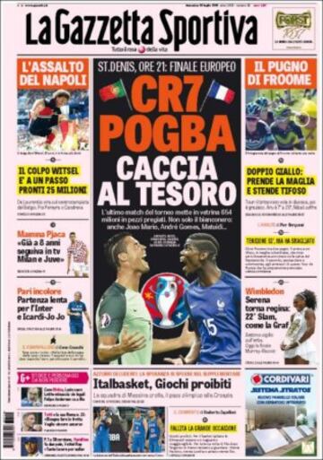 Portadas de la prensa mundial