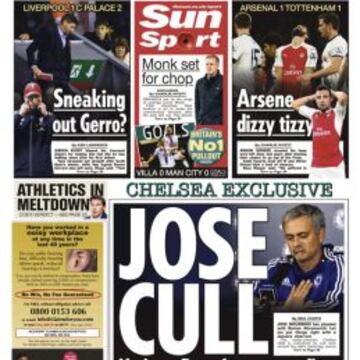 La contraportada del Sun este lunes, 9 de noviembre.