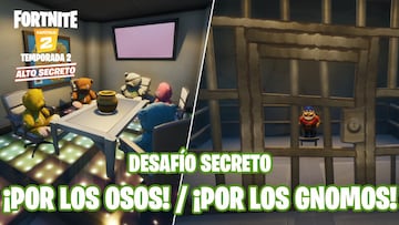 Desafío secreto de Fortnite: ¡POR LOS OSOS!/¡POR LOS GNOMOS!