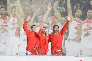 El segundo oro para Felipe Reyes llegó en el Campeonato Europeo disputado en Polonia en 2009. En la final, la selección española de baloncesto venció a la selección de Serbia, con un resultado de 85-63. 