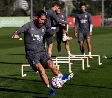 Sergio Ramos se entrena con vistas al debut en Champions
