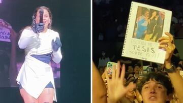 Fan le regala a Rosalía la tesis que hizo sobre ella