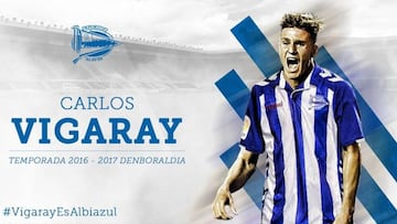 Alavés sign ex-Getafe player Vigaray on a three-year deal