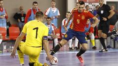 Sergio Lozano, durante un partido con la selecci&oacute;n espa&ntilde;ola de f&uacute;tbol sala.