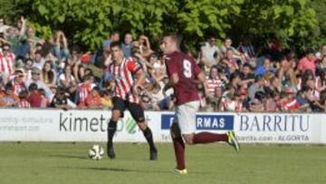 Bustinza, en pretemporada.