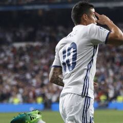 El paso a paso de la curiosa celebración de James