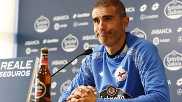 Gaizka Garitano, en rueda de prensa