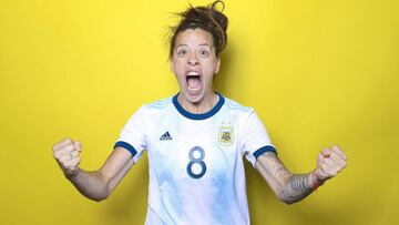 Ruth Bravo, jugadora argentina del Rayo Vallecano.