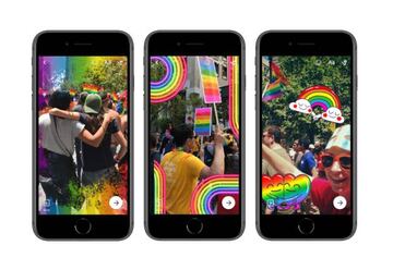 Los filtros y stickers que tenemos en Facebook, Messenger e Instagram para el Día del Orgullo