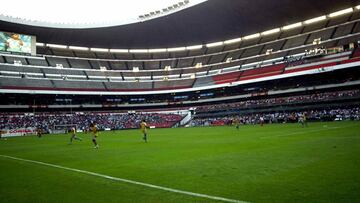 El Estadio Azteca previo a un partido de Liga