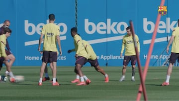 Griezmann ausente en el grupo de entrenamiento de Messi