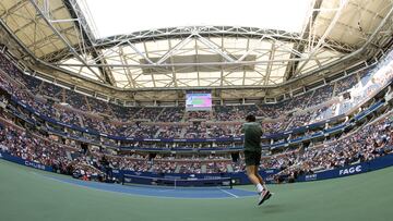 Jannik Sinner, contra Mackenzie McDonald en el US Open.