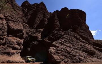 Octava etapa, Salta-Belén. El piloto frances Ronan Chabot con Toyota.